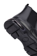 Male Black Leather Chelsea Boots | Derimod