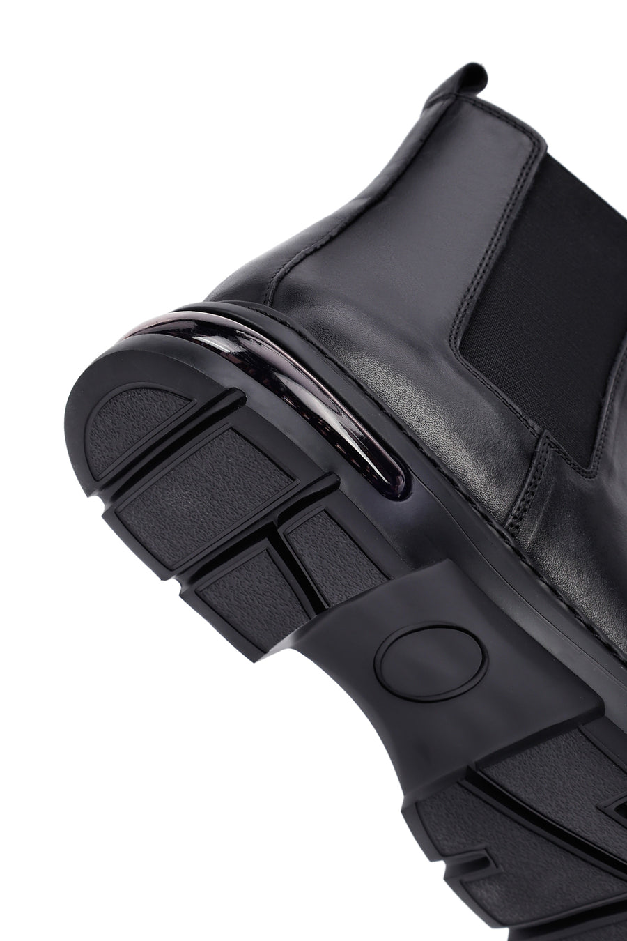 Male Black Leather Chelsea Boots