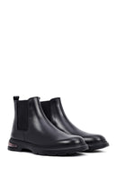 Male Black Leather Chelsea Boots | Derimod