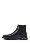 Male Black Leather Chelsea Boots | Derimod