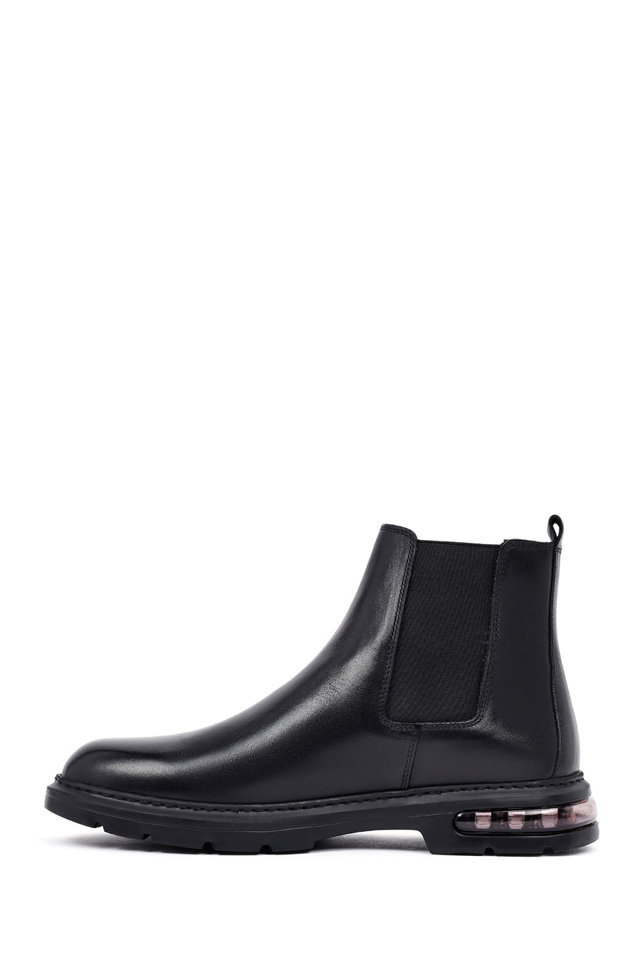 Male Black Leather Chelsea Boots