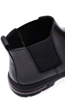 Male Black Leather Chelsea Boots | Derimod
