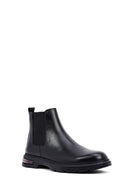 Male Black Leather Chelsea Boots | Derimod