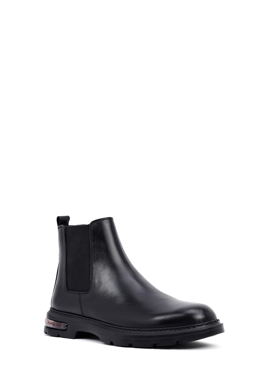 Male Black Leather Chelsea Boots