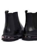 Male Black Leather Chelsea Boots | Derimod