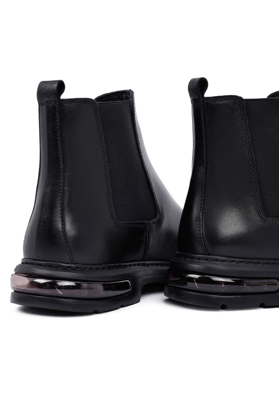 Male Black Leather Chelsea Boots