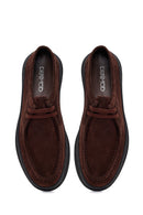Erkek Kahverengi Bağcıklı Süet Deri Casual Ayakkabı | Derimod