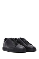 Men's Black Lace Up Leather Sneakers | Derimod