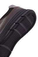 Erkek Kahverengi Bağcıklı Deri Casual Sneaker | Derimod