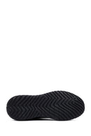Men's Black Lace-Up Thick Sole Leather Sneakers | Derimod