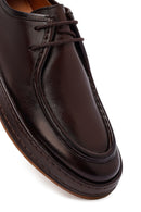 Men's Brown Lace Up Leather Casual Shoes | Derimod