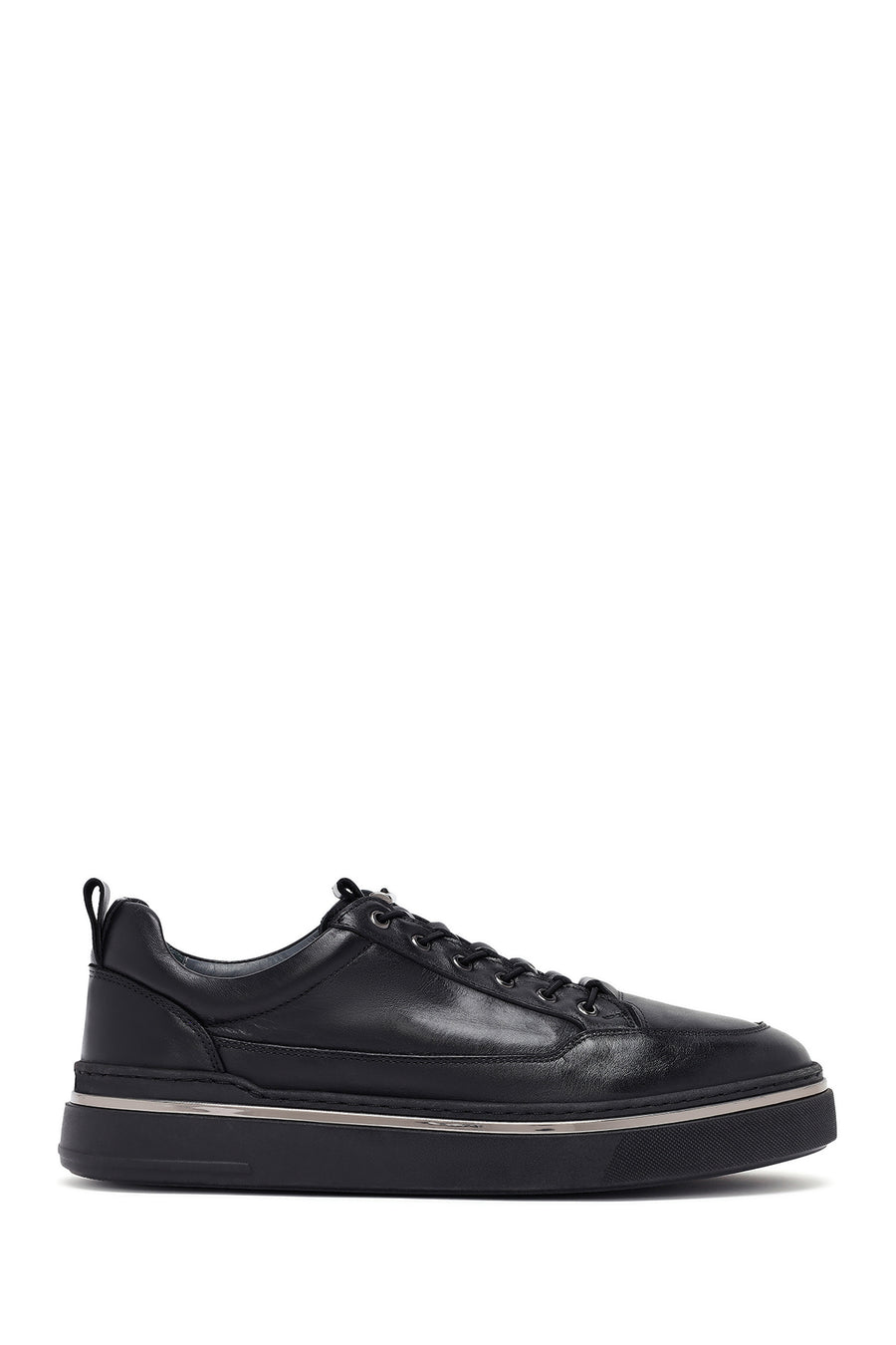 Men's Black Lace Up Leather Sneakers 25WFD654918 | Derimod
