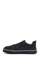 Men's Black Lace Up Leather Sneakers | Derimod