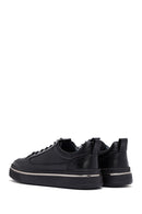Men's Black Lace Up Leather Sneakers | Derimod