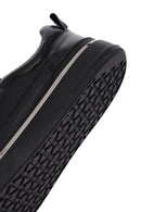 Men's Black Lace Up Leather Sneakers | Derimod