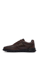 Men's Brown Lace-Up Leather Casual Sneakers | Derimod