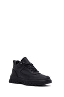 Men's Black Lace-Up Leather Casual Boots | Derimod