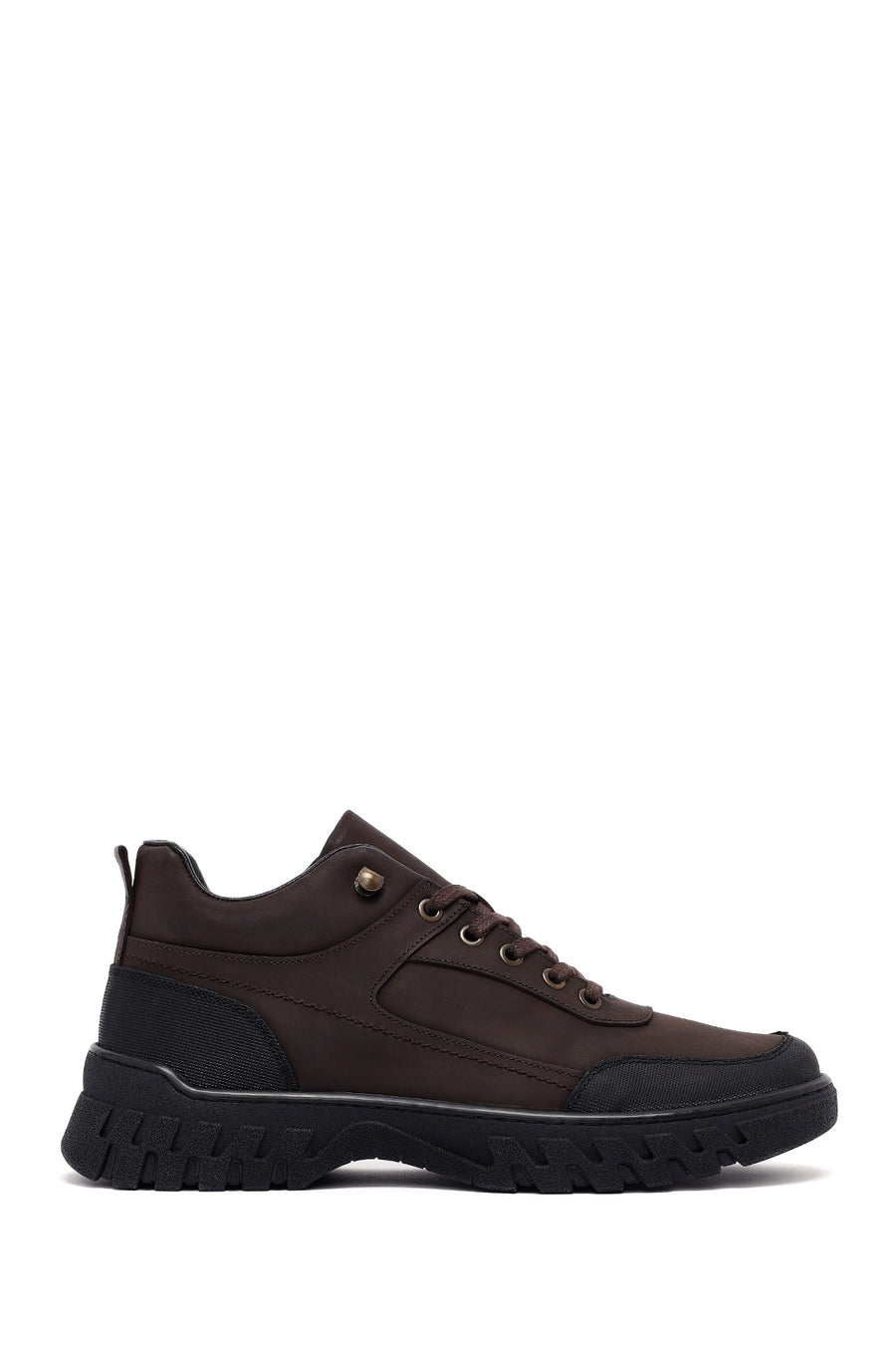 Men's Brown Lace-Up Leather Casual Boots 25WFD6610V3 | Derimod