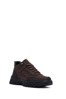 Men's Brown Lace-Up Leather Casual Boots | Derimod
