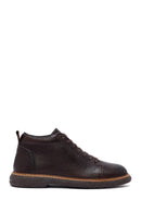 Men's Brown Lace-Up Leather Casual Boots | Derimod