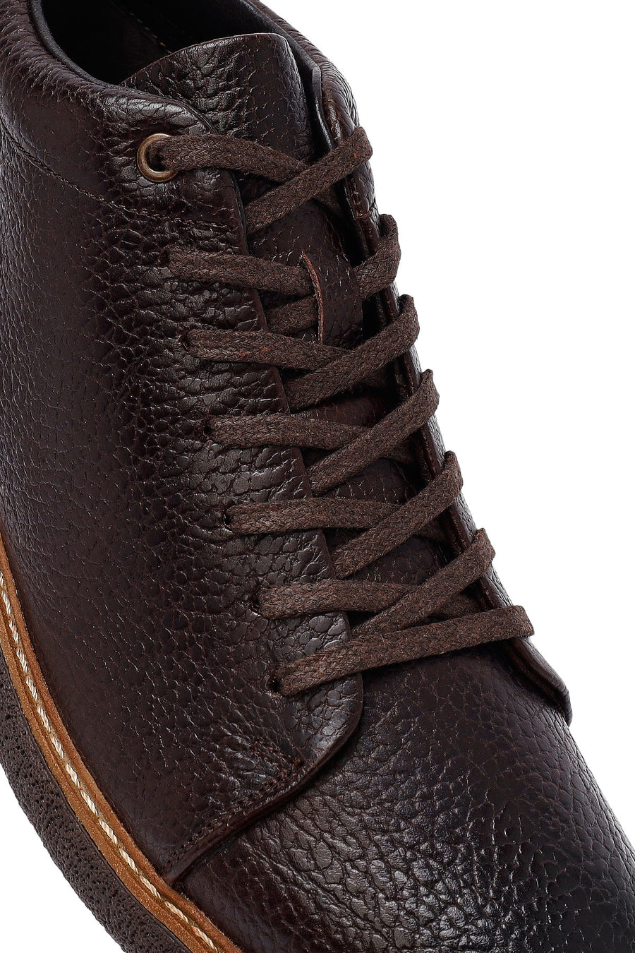 Men's Brown Lace-Up Leather Casual Boots