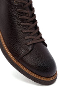 Men's Brown Lace-Up Leather Casual Boots | Derimod