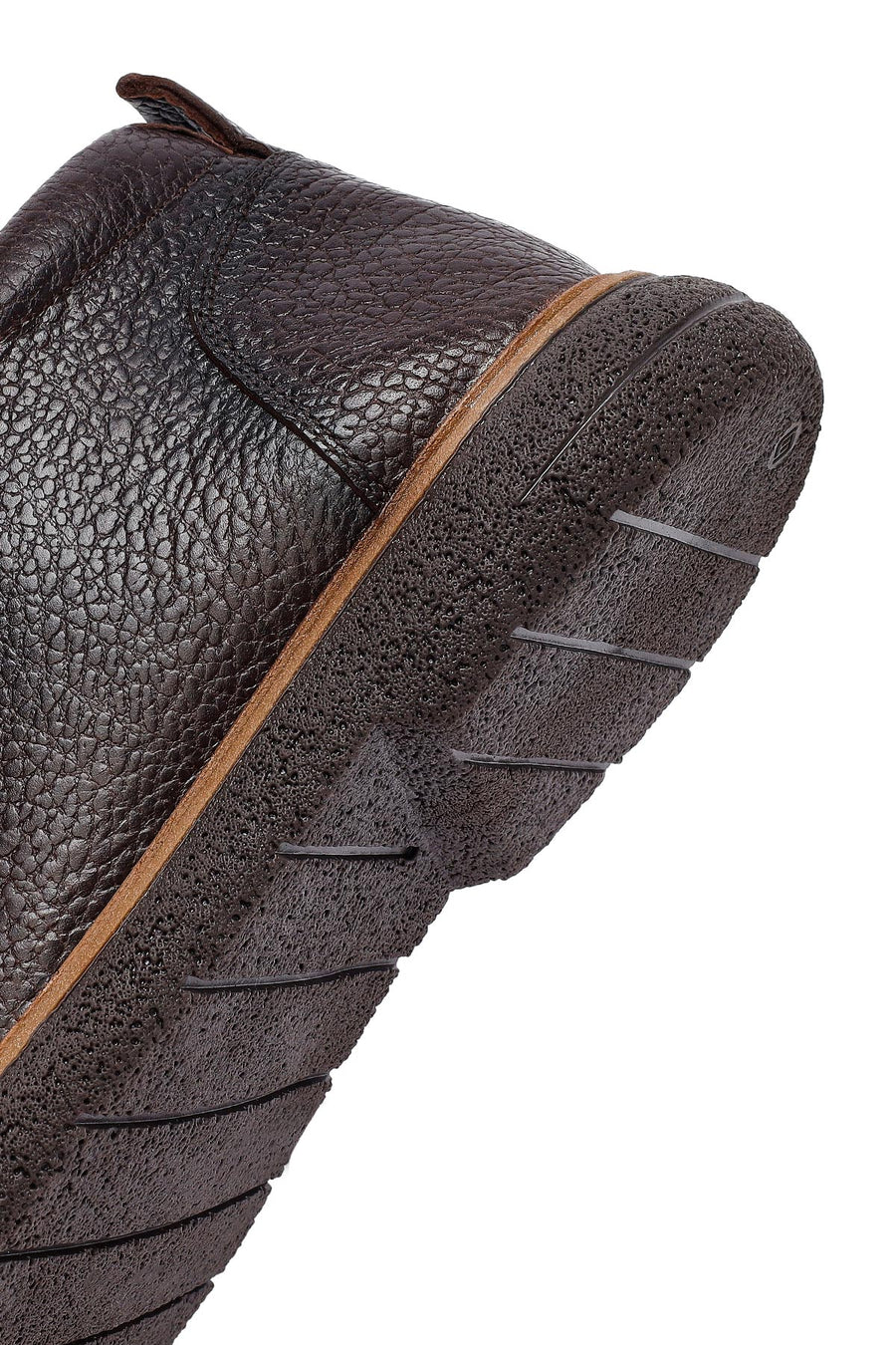 Men's Brown Lace-Up Leather Casual Boots