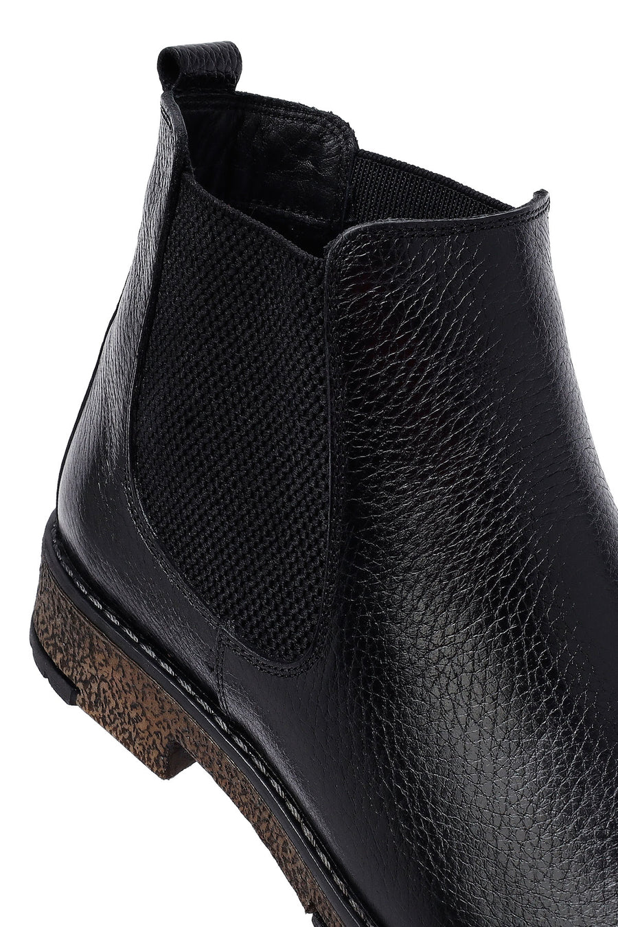Male Black Leather Chelsea Boots
