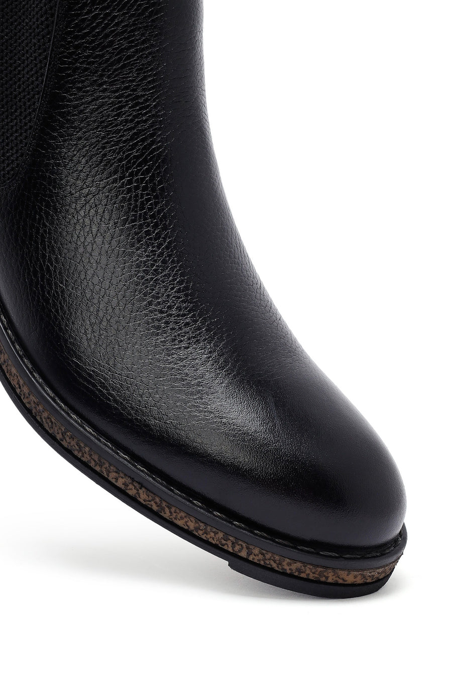 Male Black Leather Chelsea Boots