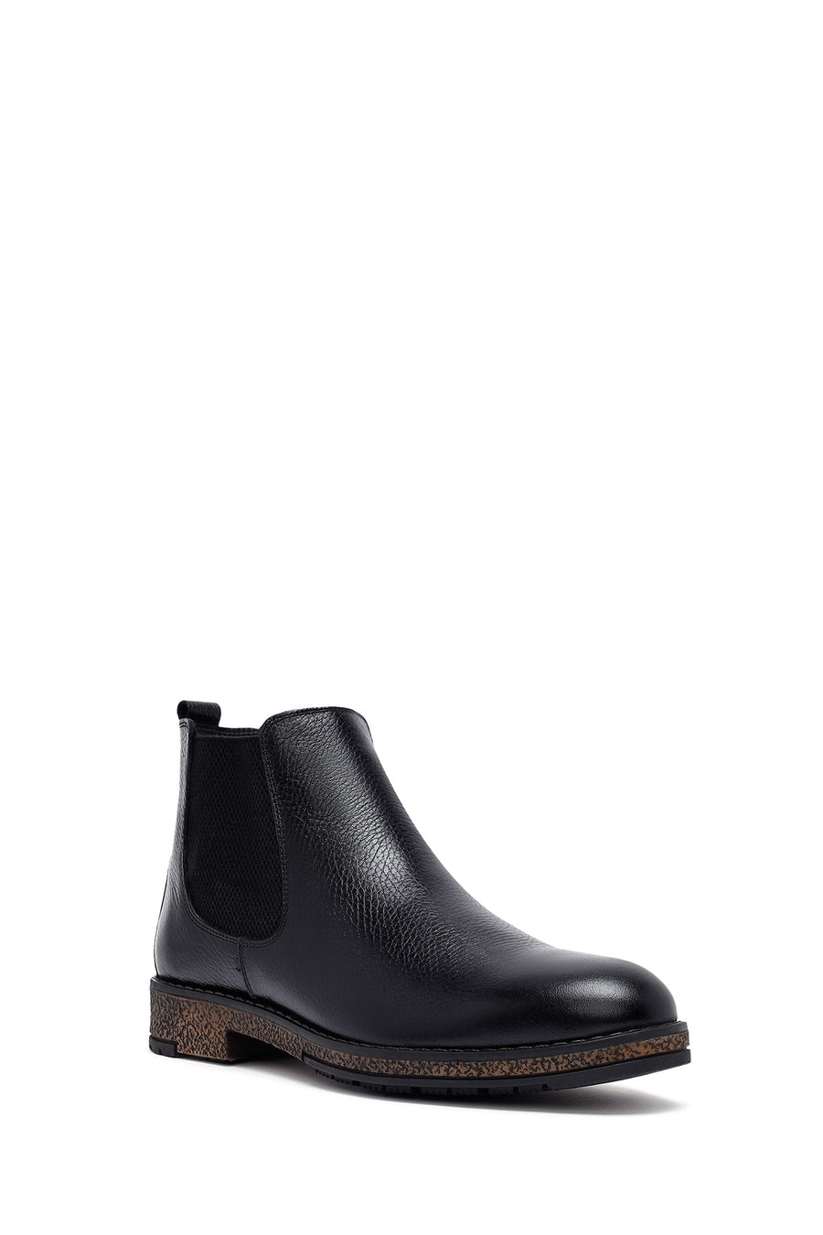 Male Black Leather Chelsea Boots