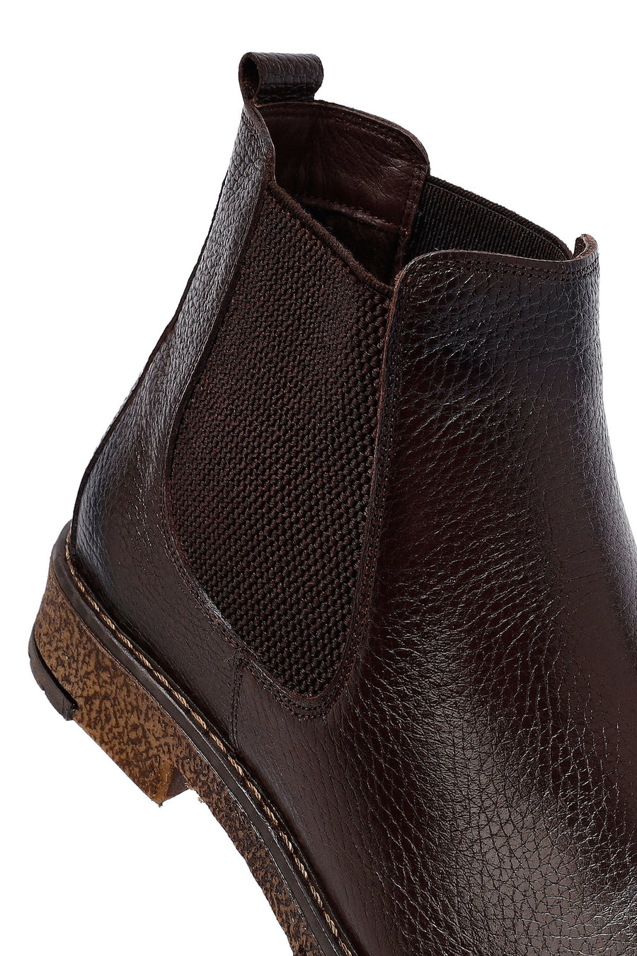 Male Brown Leather Chelsea Boots