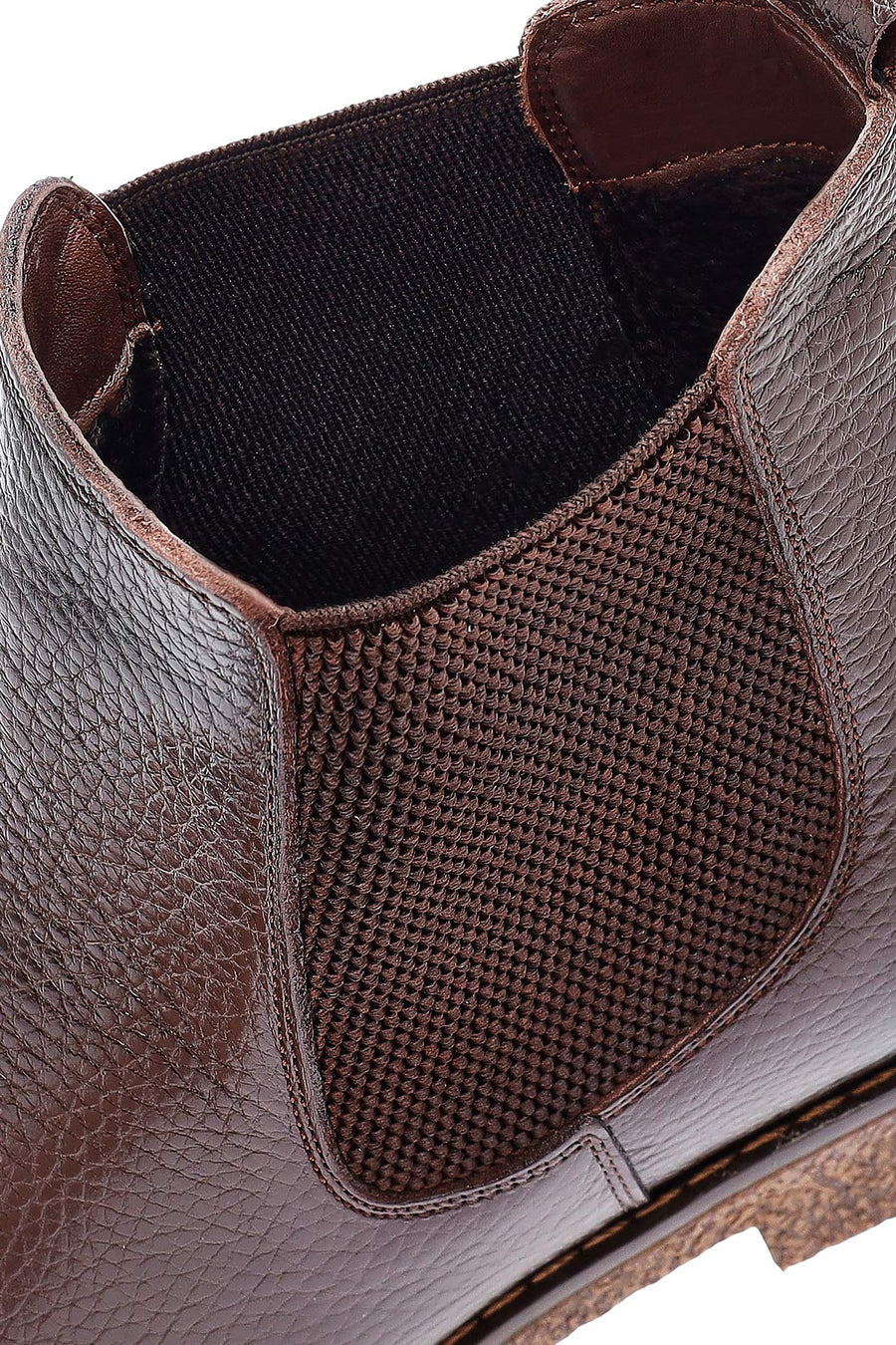 Male Brown Leather Chelsea Boots