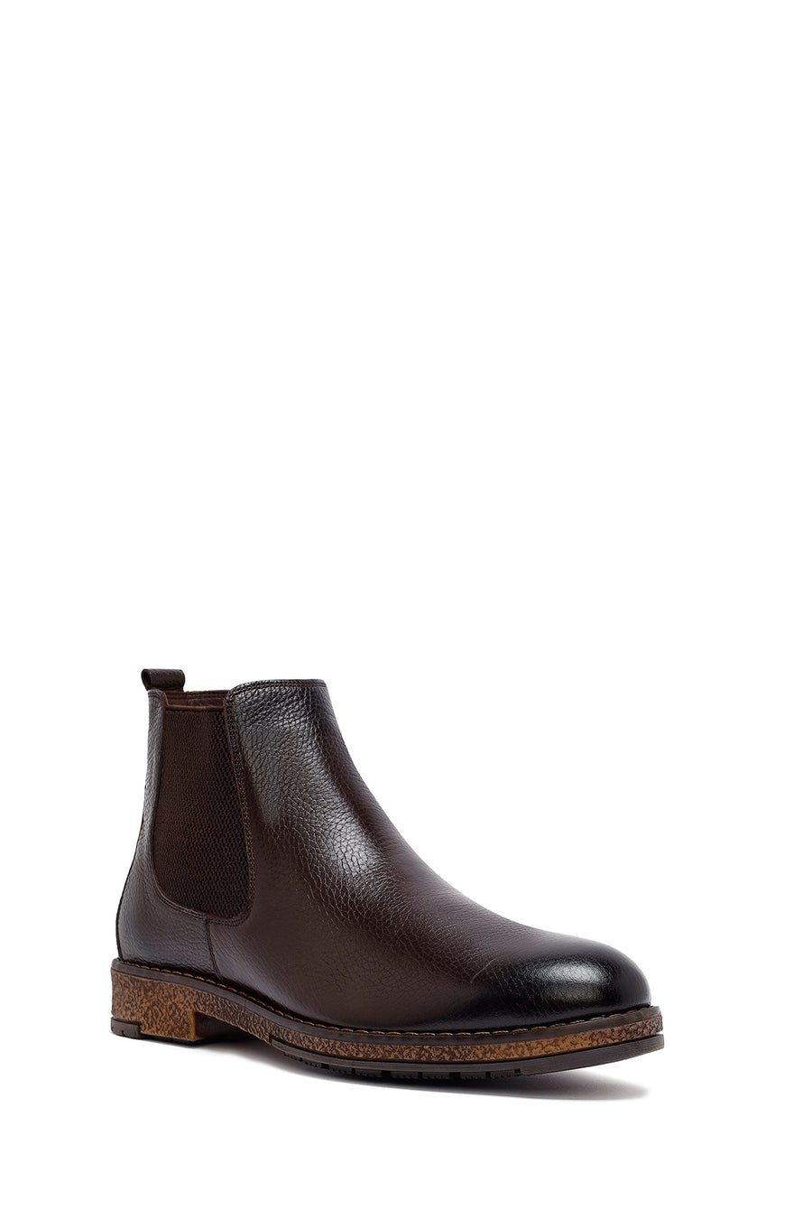 Male Brown Leather Chelsea Boots