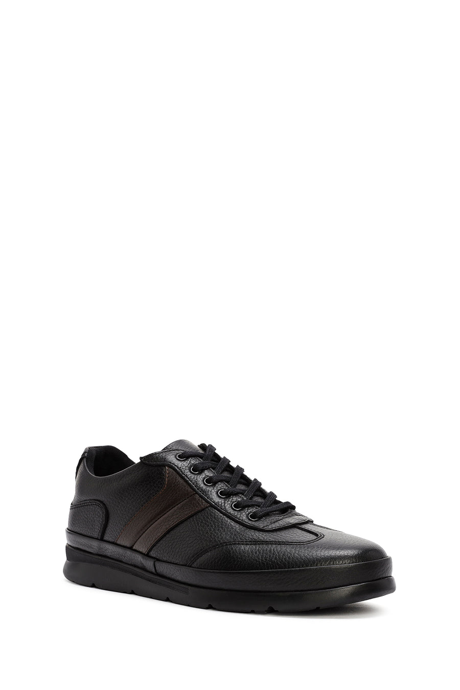 Men's Black Lace Up Leather Casual Shoes
