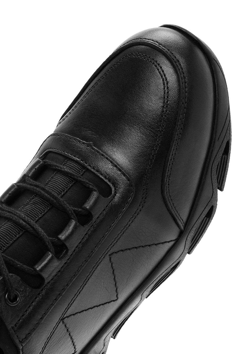 Men's Black Lace Up Leather Casual Shoes