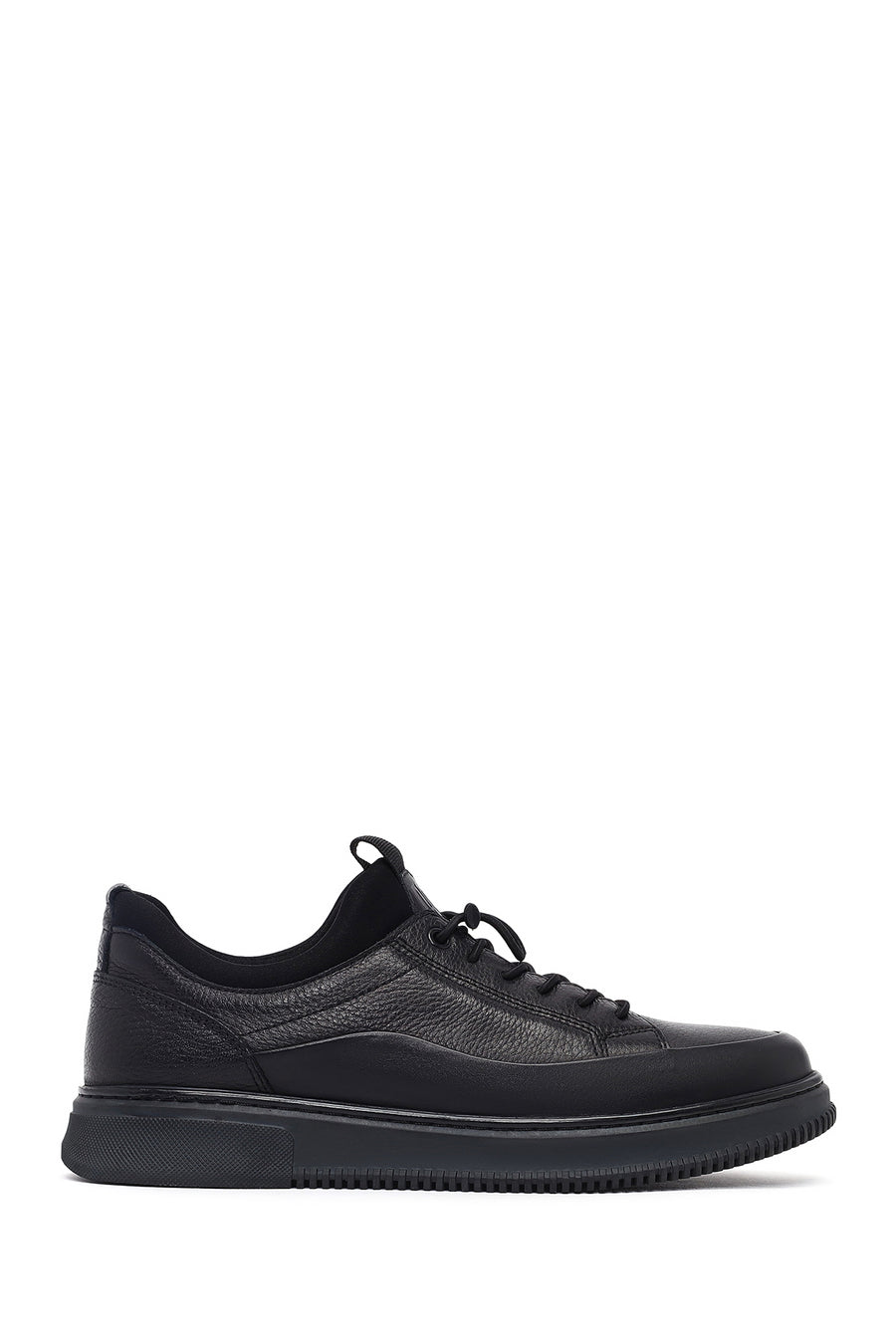Men's Black Lace-up Leather Casual Shoes 25WFD6761FT | Derimod