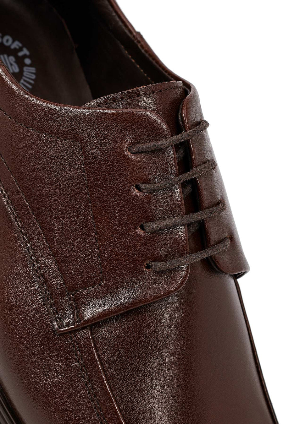 Men's Brown Lace-Up Leather Casual Shoes