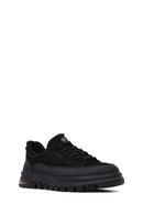 Men's Black Lace-up Nubuck Leather Casual Shoes | Derimod