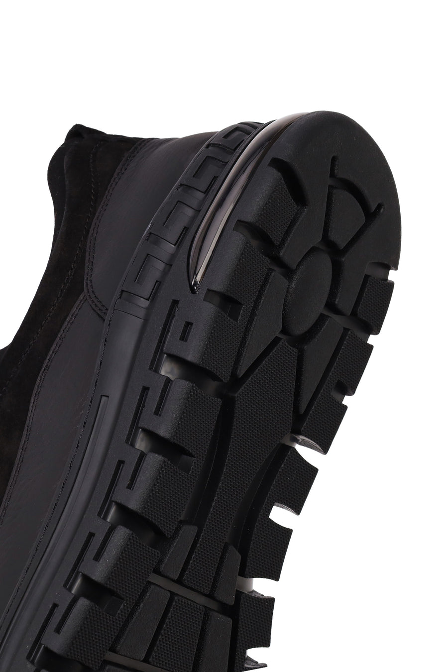 Men's Black Lace-up Nubuck Leather Casual Shoes