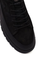 Men's Black Lace-up Nubuck Leather Casual Shoes | Derimod