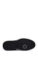 Men's Black Lace-Up Leather Casual Sneakers | Derimod