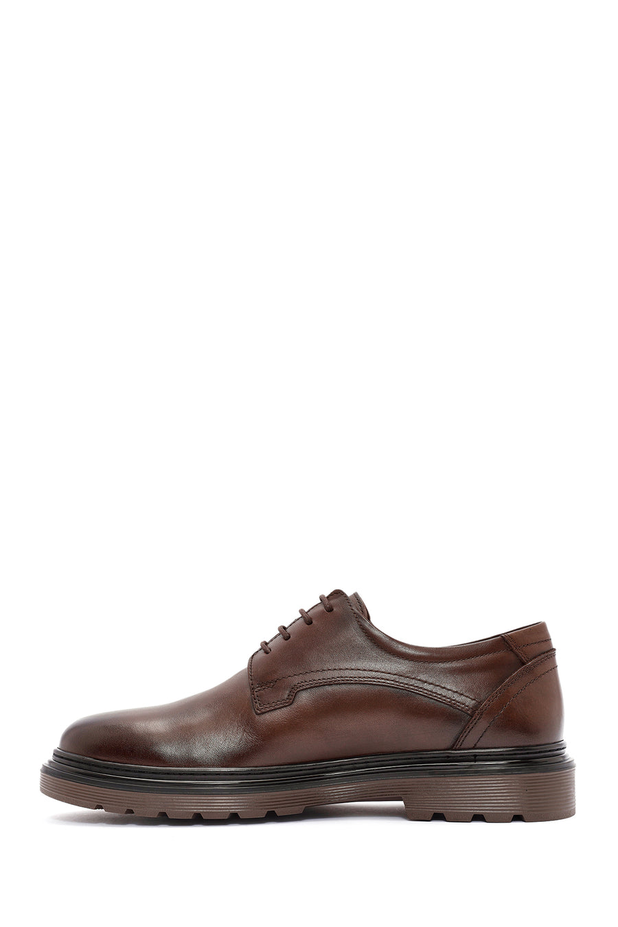 Men's Brown Lace Up Leather Casual Shoes