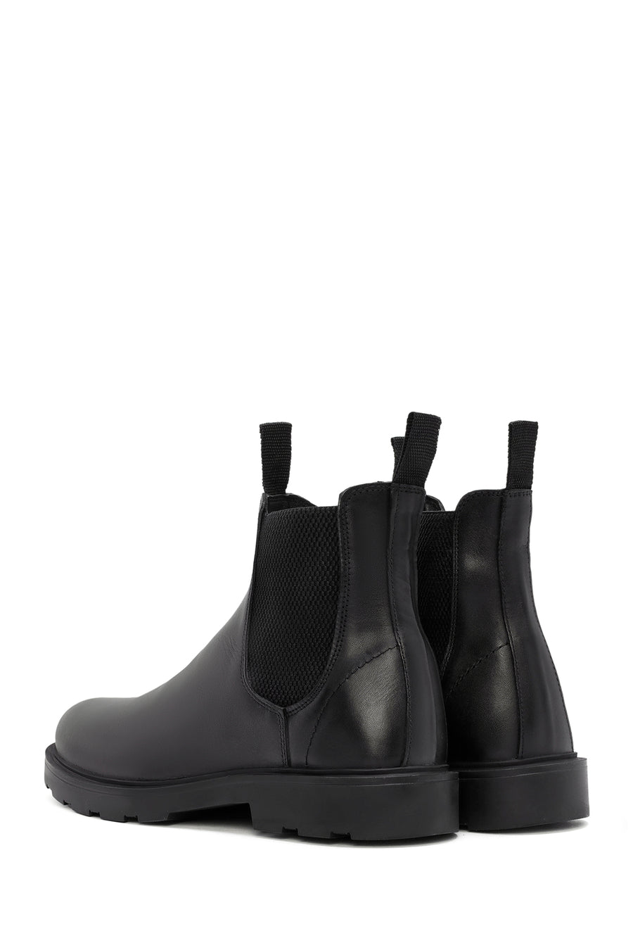 Male Black Leather Chelsea Boots