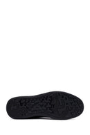 Men's Black Lace-Up Leather Casual Sneakers | Derimod