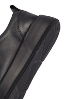Men's Black Lace Up Leather Sneakers | Derimod