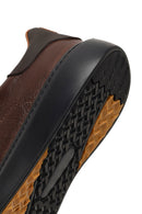 Men's Brown Lace-Up Thick-Soled Leather Sneaker | Derimod