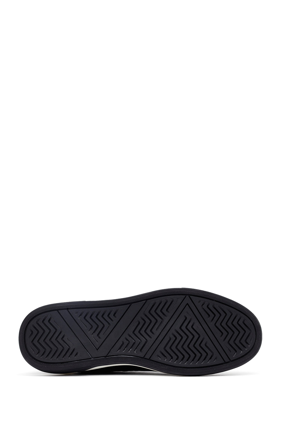 Men's Black Lace Up Leather Sneakers