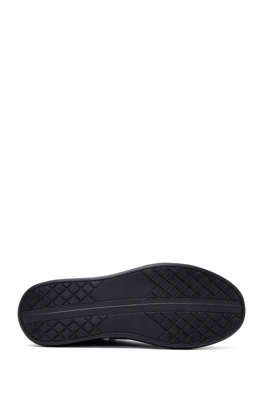 Erkek Kahverengi Bağcıklı Deri Sneaker