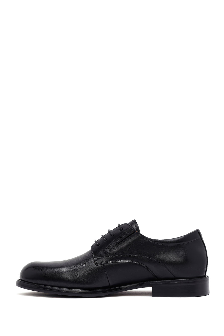 Men's Black Lace-Up Leather Classic Shoes