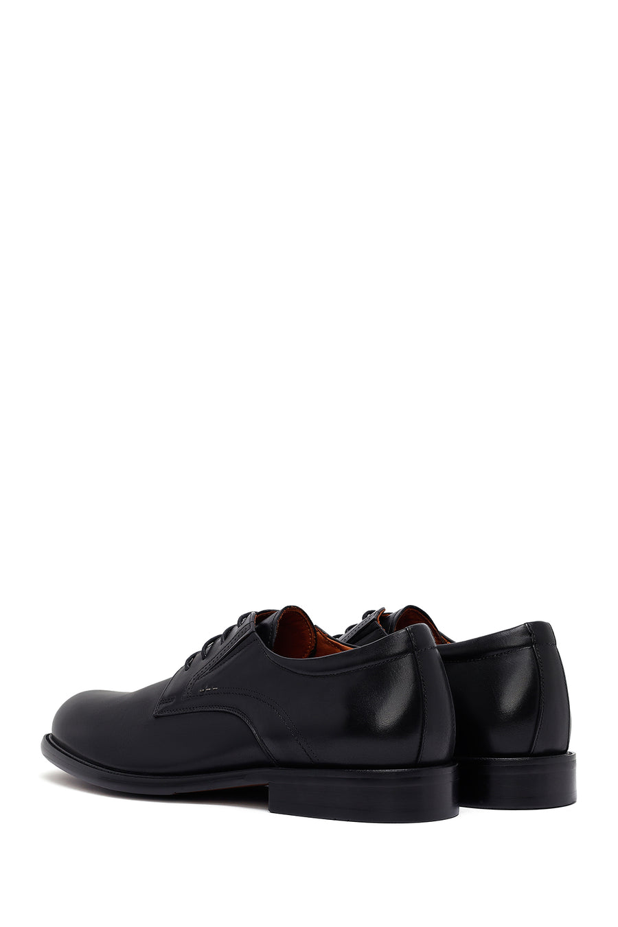 Men's Black Lace-Up Leather Classic Shoes